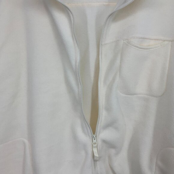 Old Navy Vest Fleece Full Zip Front Sleeveless Ivory SOFT NWT - Picture 5 of 11